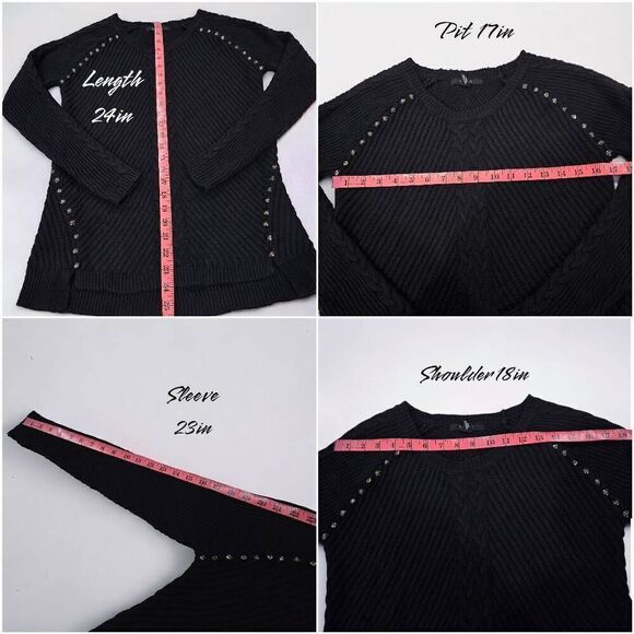 Forever 21 Studded Cable Knit Sweater(J012)-Size S for Women - Picture 9 of 10